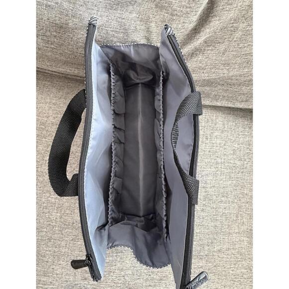 Thirty One Super Swap It Pocket Bag Chevron Squares Charcoal Black - Picture 5 of 11